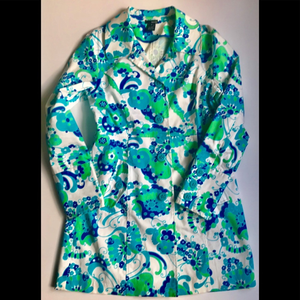 Kenzie Floral Pastel Jacket. /Size 8